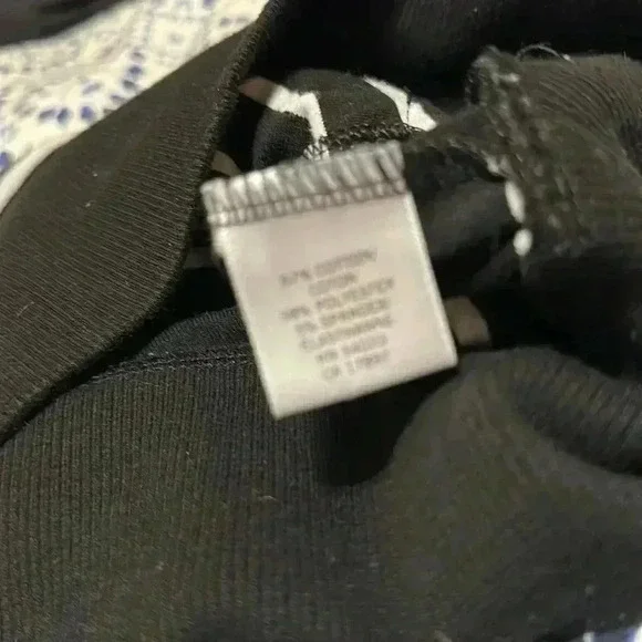 Banana Republic Black White Striped Shirt Women S - Picture 9 of 9